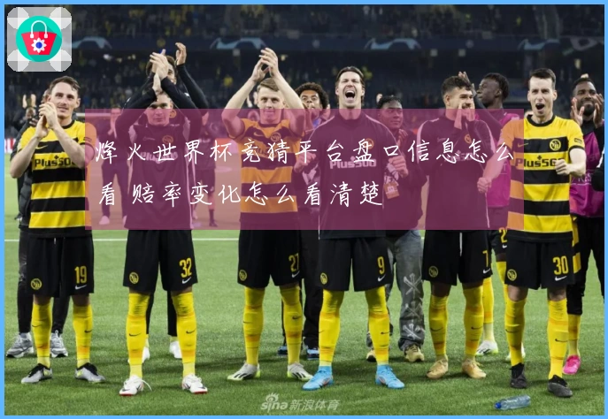 烽火世界杯竞猜平台盘口信息怎么看 赔率变化怎么看清楚